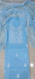 Kota Doria Cotton Embroidered Blue Color Dress Material - Trend In Need