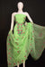 Kota Doria Cotton Embroidered Green Color Dress Material - Trend In Need