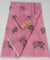 Kota Doria Cotton Embroidered Saree Pink Color with Fine Block Print - Trend In Need