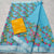 Kota Doria Cotton Embroidery Blue Color Sarees - Trend In Need