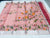 Kota Doria Cotton Hand Brush Painted Pink Color Saree - Trend In Need