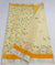 Kota Doria Cotton Hand Brush Painted Yellow Color Saree - Trend In Need
