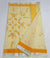 Kota Doria Cotton Hand Brush Painted Yellow Color Saree - Trend In Need