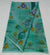Kota Doria Cotton Mix Hand Brush Painted Sea Green Color Saree - Trend In Need