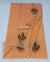 Kota Doria Cotton Peach Color Embroidered Saree with Fine Block Print - Trend In Need
