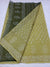 Kota Doria Pure Cotton Hand Block Printed Green Color Saree - Trend In Need