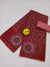 Kota Doria Pure Cotton Hand Block Printed Red Color Saree - Trend In Need