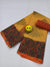 Kota Doria Pure Cotton Hand Block Printed Yellow Orange Color Saree - Trend In Need