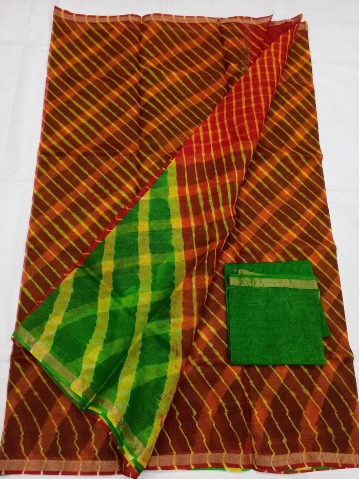 Kota Silk Saree - Brown Color