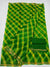 Kota Doria Pure Silk Green Color Saree - Trend In Need
