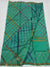 Kota Doria Pure Silk Sea Green Color Saree - Trend In Need
