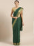 Linen Cotton Mix Green Color Saree - Trend In Need