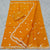 Machine Embroidery Work Kota Doria Saree - Orange Color - Trend In Need
