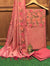 Matka Cotton Embroidered Dress Material Pink Color - Trend In Need