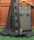 Matka Cotton Embroidered Grey Color Dress Material - Trend In Need