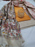 Orange Color Semi Raw Silk Dress Material With Handwoven Cotton Silk Dupatta - Trend In Need