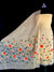 Peach Color Floral Design Hand Brush Painted Kota Doria Cotton Mix Dress Material - Trend In Need