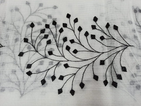 Pure Cotton Kota Doria Embroidered Sarees - Trend In Need
