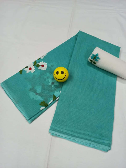 Pure Cotton Kota Doria Embroidered Sarees - Trend In Need