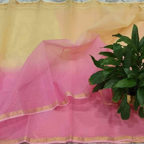 Pure Cotton Kota Doria Multi Dye Saree - Trend In Need