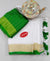 Pure Linen 140 Thread Count Plain White Color Saree - Trend In Need