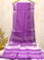 Purple Color Plain Zari Woven Linen Cotton Saree - Trend In Need