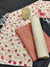Red Color Semi Raw Silk Dress Material With Handwoven Cotton Silk Dupatta - Trend In Need