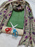 Semi Raw Silk Green Color Dress Material With Handwoven Cotton Silk Dupatta - Trend In Need