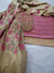 Pink Semi Raw Silk Dress Material with Silk Dupatta