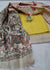 Semi Raw Silk Yellow Color Dress Material With Handwoven Cotton Silk Dupatta - Trend In Need