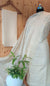 White Color Cotton Slub Embroidered Dress Material - Trend In Need