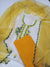 Yellow Color Kota Doria Embroidered Dress Material With Lehriya Print Dupatta - Trend In Need
